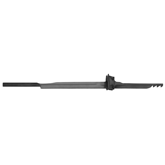 Long metal nail-driving blade with grooved end, designed for use with DEWALT DCN890P2 tool.