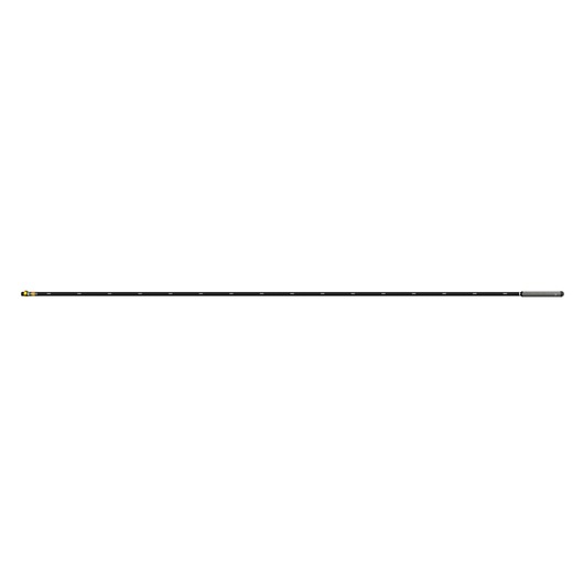 Long black pole attachment for DEWALT tool, used in photography or equipment extension.