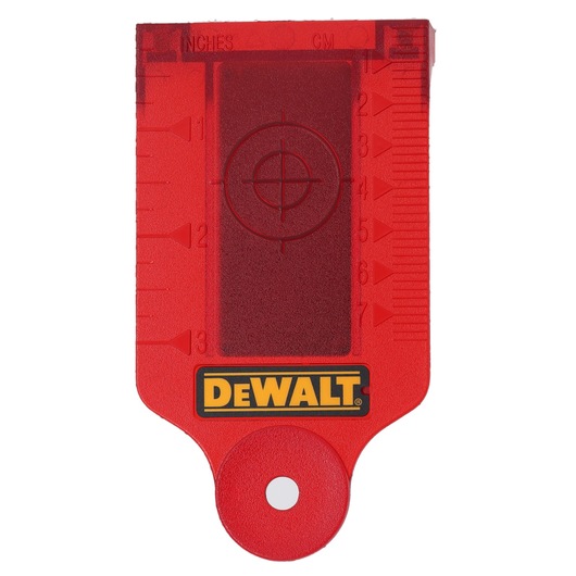 DEWALT red target card, photography category, models DE0730 and DE0730-XJ included.