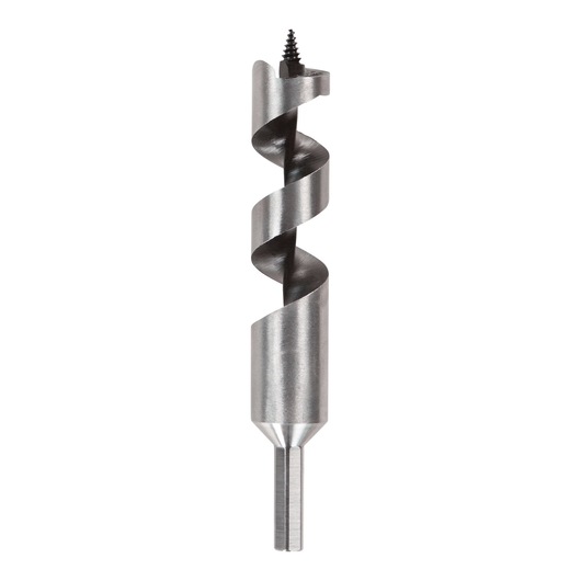DEWALT DT4616 auger drill bit with spiral design and screw tip for woodworking projects.