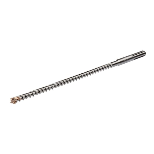 A DEWALT SDS-Max masonry drill bit with spiral design and carbide tip for heavy-duty concrete drilling.