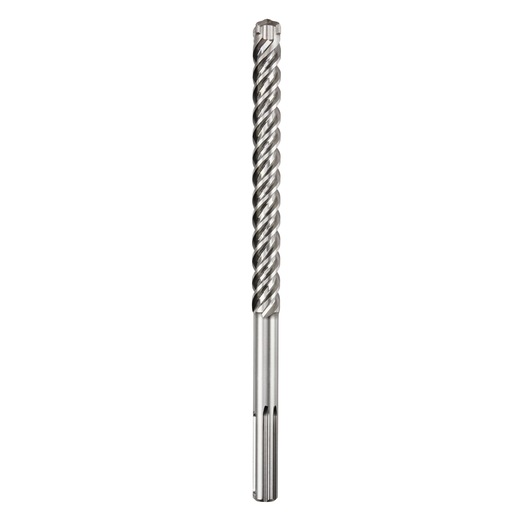 A DEWALT SDS-Max masonry drill bit with spiral design for concrete and stone drilling, shown on a white background.