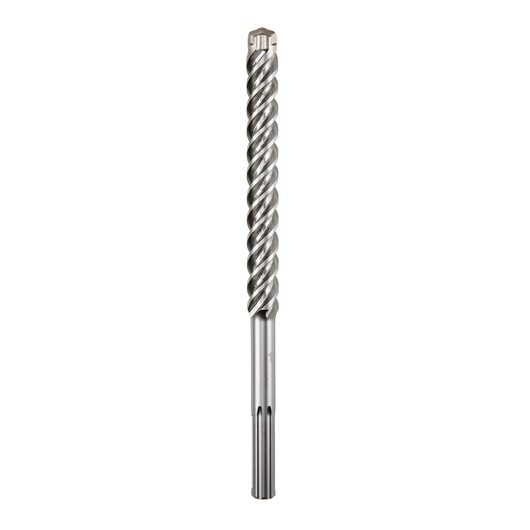 DEWALT SDS Max rotary hammer drill bit with spiral flute, used for heavy-duty drilling in concrete or masonry.
