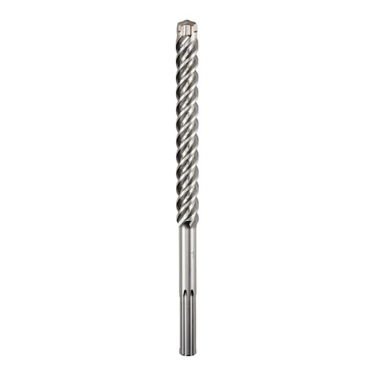 DEWALT DT60824 masonry drill bit with spiral fluting for rotary hammer drills, shown upright on white background.