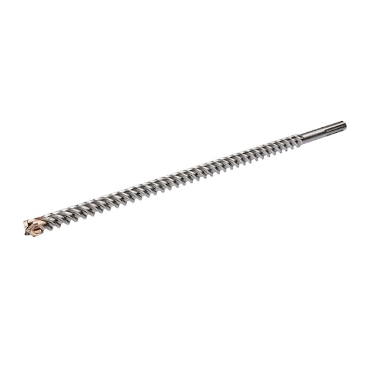 A DEWALT DT60827 metal masonry drill bit with a spiral flute and carbide tip, shown against a white background.