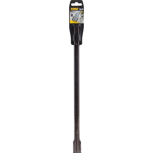DEWALT DT6812 chisel accessory in retail packaging, designed for heavy-duty demolition and construction tasks.