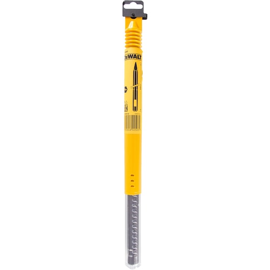 DEWALT DT6940 yellow drill bit in retail packaging with clear plastic cover, vertical product view.