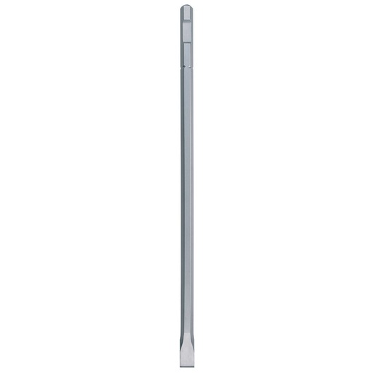 A DEWALT DT6942 flat chisel bit, gray metal, used for demolition and masonry tasks.