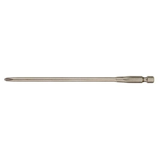 Long metal screwdriver bit with Phillips tip for power tools, hex shank, DEWALT DT7207.