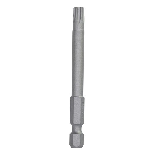 DEWALT DT7295 torx screwdriver bit, gray, hexagonal shank for power tools, shown upright on white background.