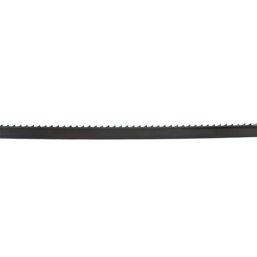 A DEWALT DT8472 band saw blade with sharp teeth on a white background.