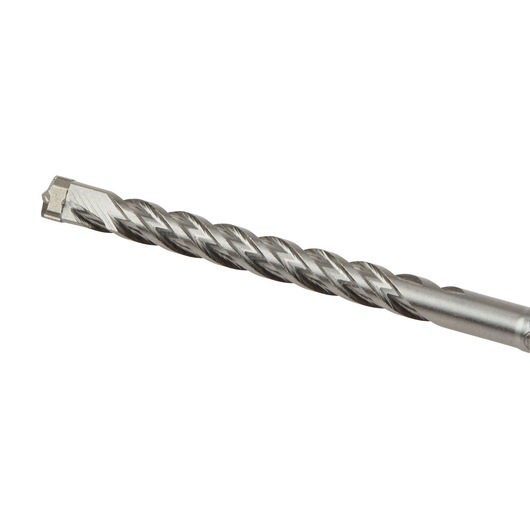 Close-up of a DEWALT DT8929 masonry drill bit with spiral fluting and carbide tip against a white background.
