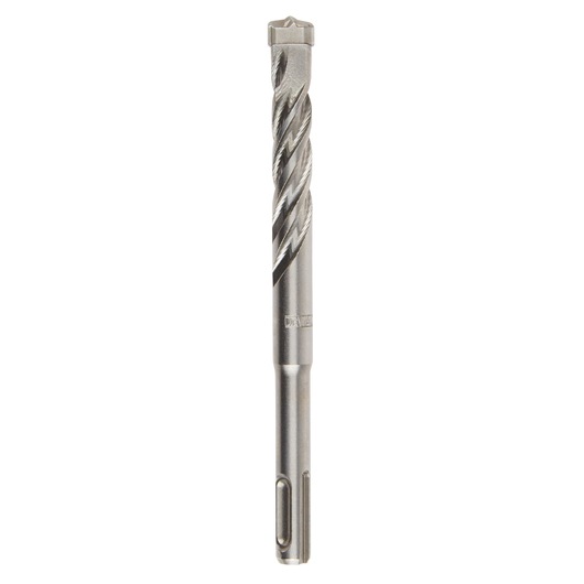 DEWALT DT8971 metal drill bit for rotary hammer drills, with spiral flutes and SDS shank, shown upright on white.