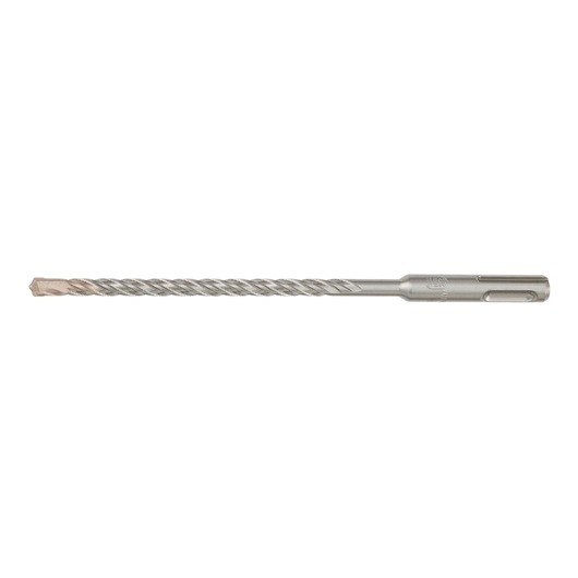 Long silver masonry drill bit with SDS-plus shank for hammer drills, shown against a white background.