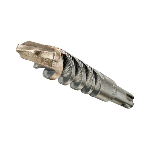 Close-up of a DEWALT DT9530 masonry drill bit with spiral flutes, shown on a white background.