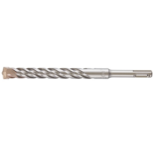 Metal twist drill bit with SDS shank and carbide tip, used for masonry drilling.