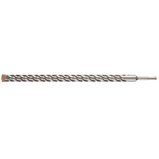 A long DEWALT rotary hammer drill bit with spiral flutes for masonry drilling, shown on a white background.