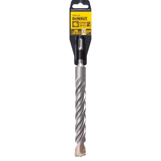 DEWALT SDS-Plus Extreme drill bit, 26mm diameter, silver, in retail packaging.