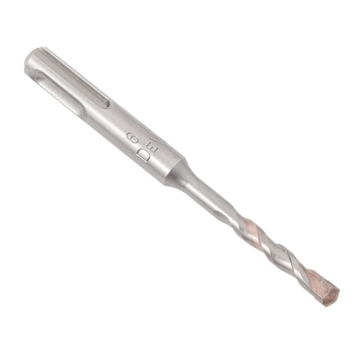 A silver DEWALT rotary hammer drill bit with SDS shank shown on a white background.