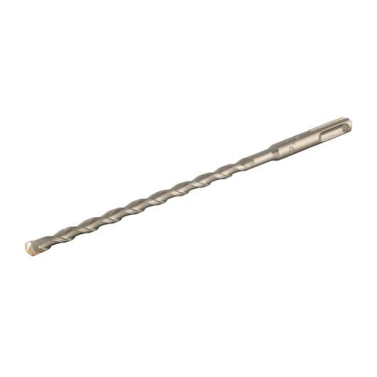 A DEWALT SDS drill bit with a spiral design and carbide tip, designed for masonry and concrete drilling.