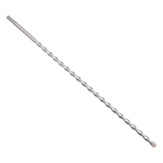 DEWALT drill bit, DW00713 and DW00713-AE SKUs, silver, spiral design, photography category, product on white.