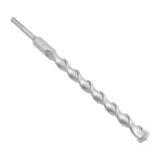 Metal masonry drill bit with spiral groove, SDS shank, used for drilling in concrete and stone.