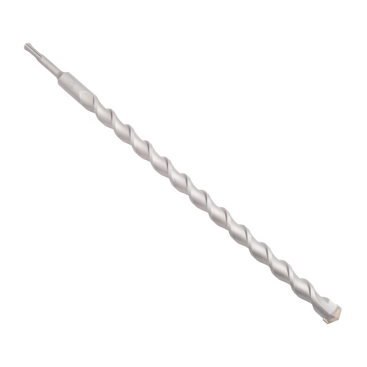A DEWALT spiral masonry drill bit with SDS shank, designed for drilling into concrete and stone surfaces.