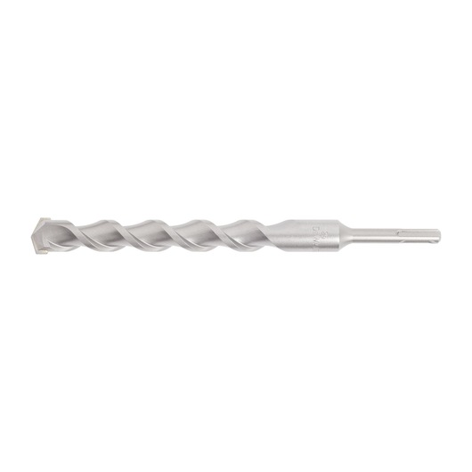 Silver DEWALT masonry drill bit with spiral design and SDS shank, shown on a white background.