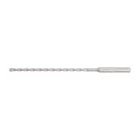 A DEWALT SDS drill bit in silver, shown horizontally on a white background.
