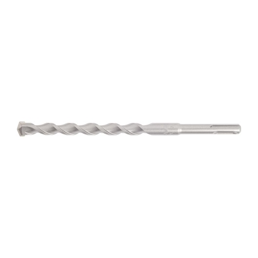 Single silver DEWALT masonry drill bit with spiral design and SDS shank, shown on a white background.