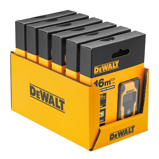 DEWALT DW055PL, DW055PL-XJ distance measurer display box, photography category.