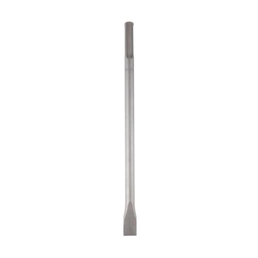A DEWALT flat chisel with a pointed end for demolition and masonry work, shown against a white background.