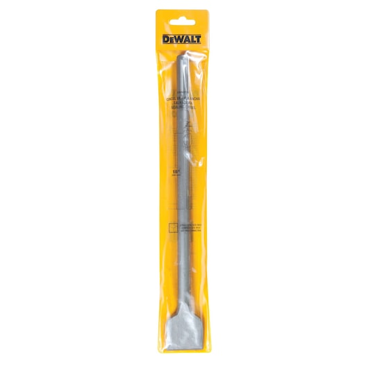 DEWALT flat-blade sealing chisel in yellow packaging, product code DWA0808, for construction or DIY use.
