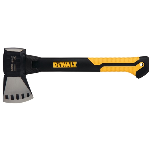 DEWALT black and yellow hatchet with ergonomic handle and steel blade, model DWHT56031-0.