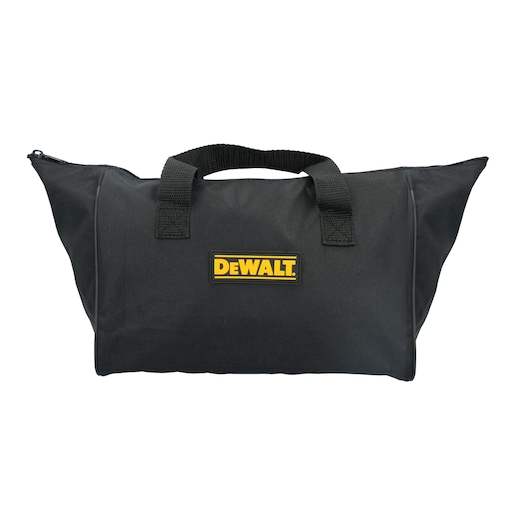 Photo of DEWALT tool bag, black, front view. SKUs: DCD700C2A-B1, DCD710S2-KR, DCD710S2-A9, DCD700C2-B1, DCD710S2-LZ