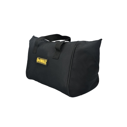 Photo of DEWALT black tool bag, front angle, all SKUs: DCD700C2A-B1, DCD710S2-KR, DCD710S2-A9, DCD700C2-B1, DCD710S2-LZ